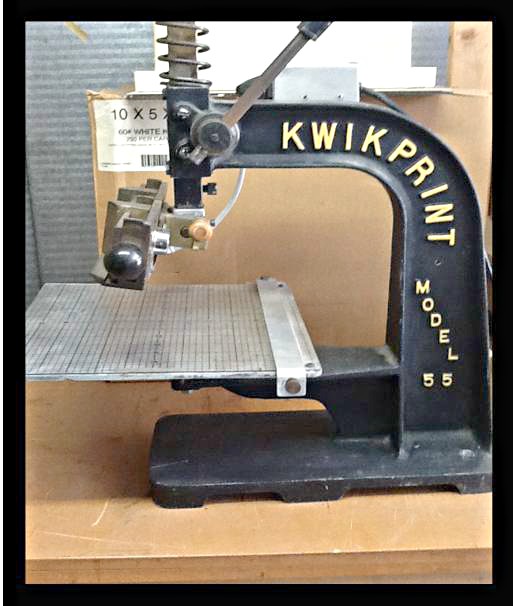 Used KWIKPRINT MODEL 55 HOT FOIL STAMPING MACHINE, Buy Sell Bindery  Equipment